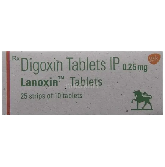 lanoxin 0.25mg tablet 10's